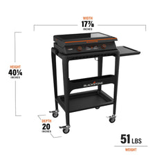 22" Electric Tabletop Griddle with Cart